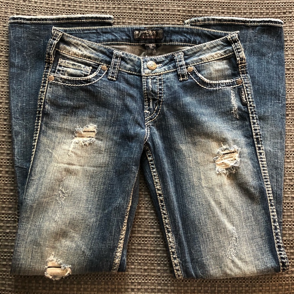 Silver brand Buckle  Jeans